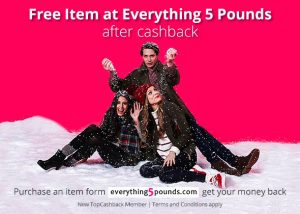 Free Item at Everything 5 Pounds