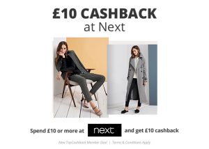 £10 Cashback at Next